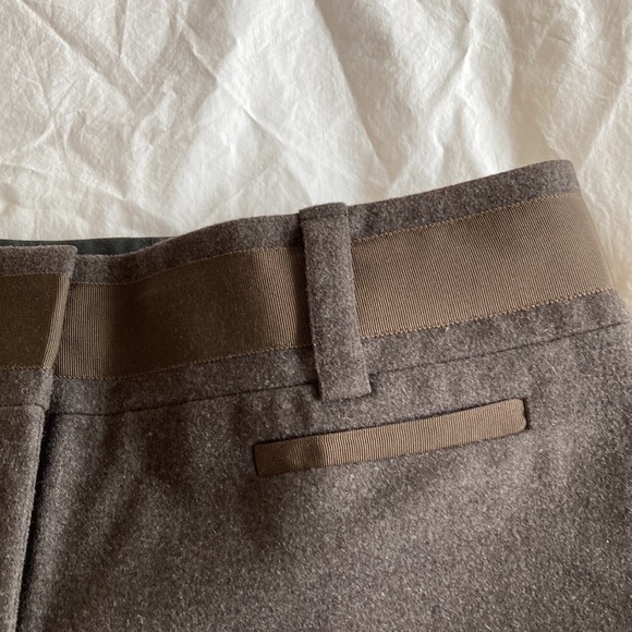 Celine Chocolate Brown Wool Dress Trousers. - Picture 5 of 8
